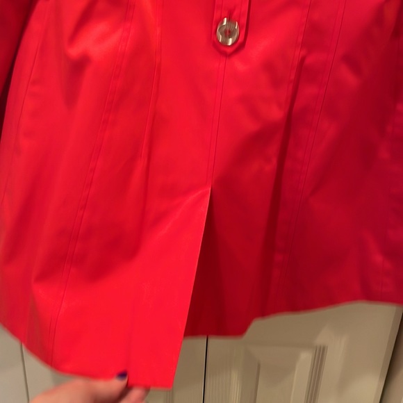 Express pink pea coat. Size small. Collar ruffle detail. - Picture 5 of 6